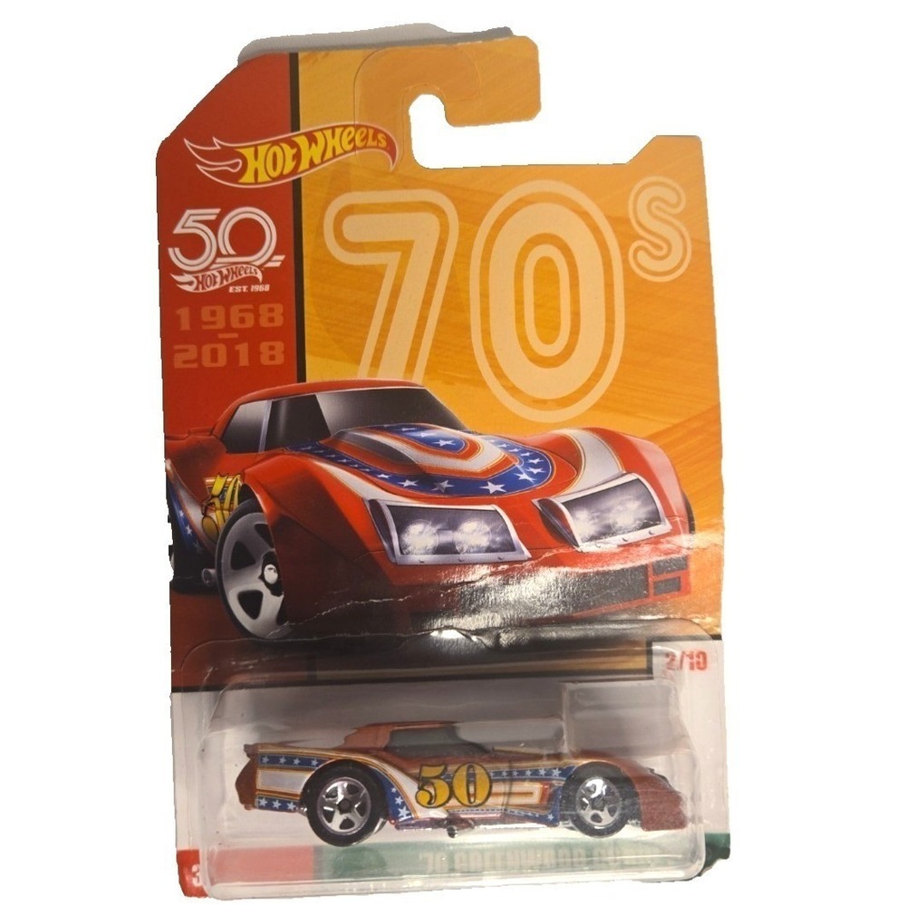 Hot Wheels '76 Greenwood Corvette 50th Anniversary 1968–2018 2/10